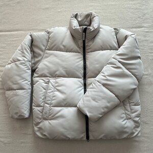 Men's Abercrombie & Fitch A&F Ultra Collection Puffer Jacket White Cream Large L